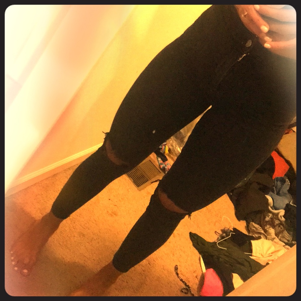 High rise jeans